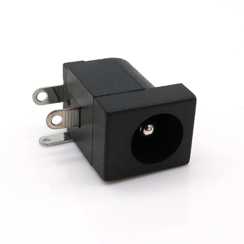 DC-005 PCB Mount 5.5 X 2.1/2.5 mm Female DC Power Jack Plug Socket Connector DC005 Black 5.5*2.1/2.5MM