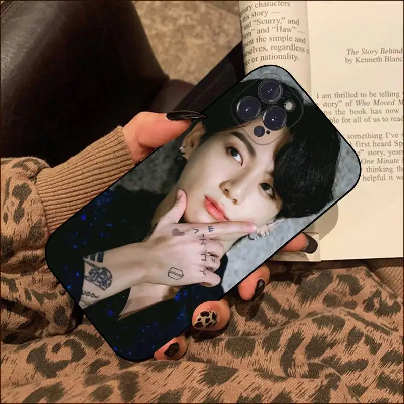 Euphoria Jungkook KPOP Phone Case For iPhone 8 7 6 6S Plus X SE 2020 XR XS 14 11 12 13 Mini Pro Max Mobile Case