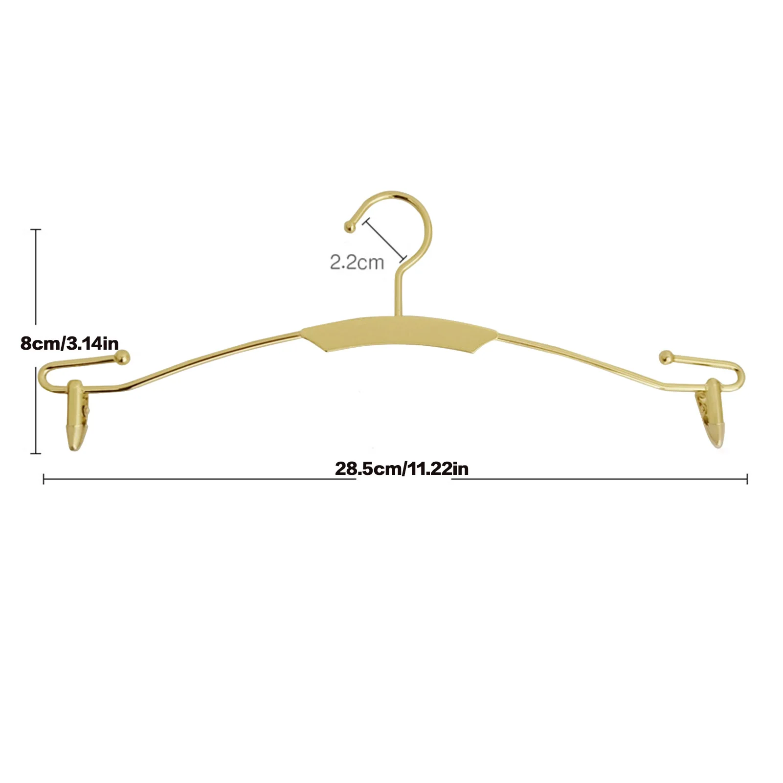 10pcs Metal Clothes Hangers Pants Racks Multi-purpose Skirt Racks For Clothes Drying Wardrobe Clip Anti-slip Clothes Hanger