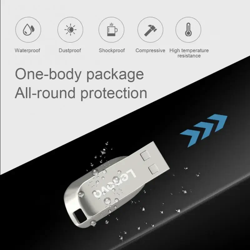 Lenovo 2TB USB Flash Drive Usb 3.0 High Speed 1TB 512GB 3.0 Pendrive USB Interface Flash Memory Stick 128GB For Phone Laptop PC