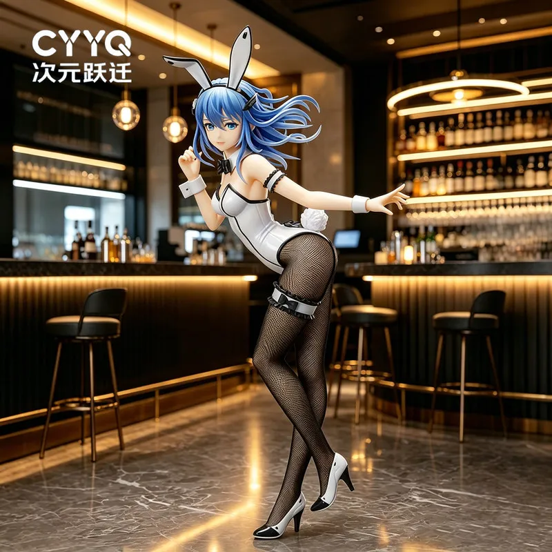 

42 см. Аниме-фигурка «Безразличная девушка Лейси» в образе сексуальной девушки-кролика, ручная работа, настольное украшение