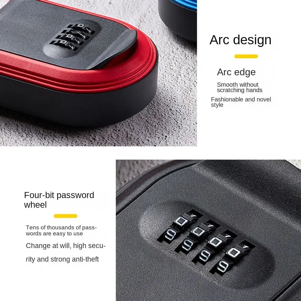 Durable Password Key Storage Secret Box New Smart Security Code Lock Dust-proof Waterproof Wall Mount Key Organizer Office