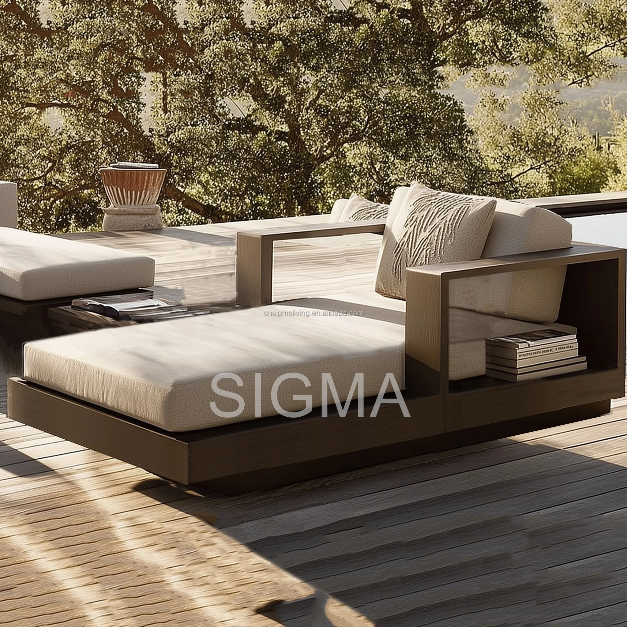 High End Factory Balcony Patio Aluminum Outdoor Garden Furniture Modular Sofa Outdoor Furniture Set