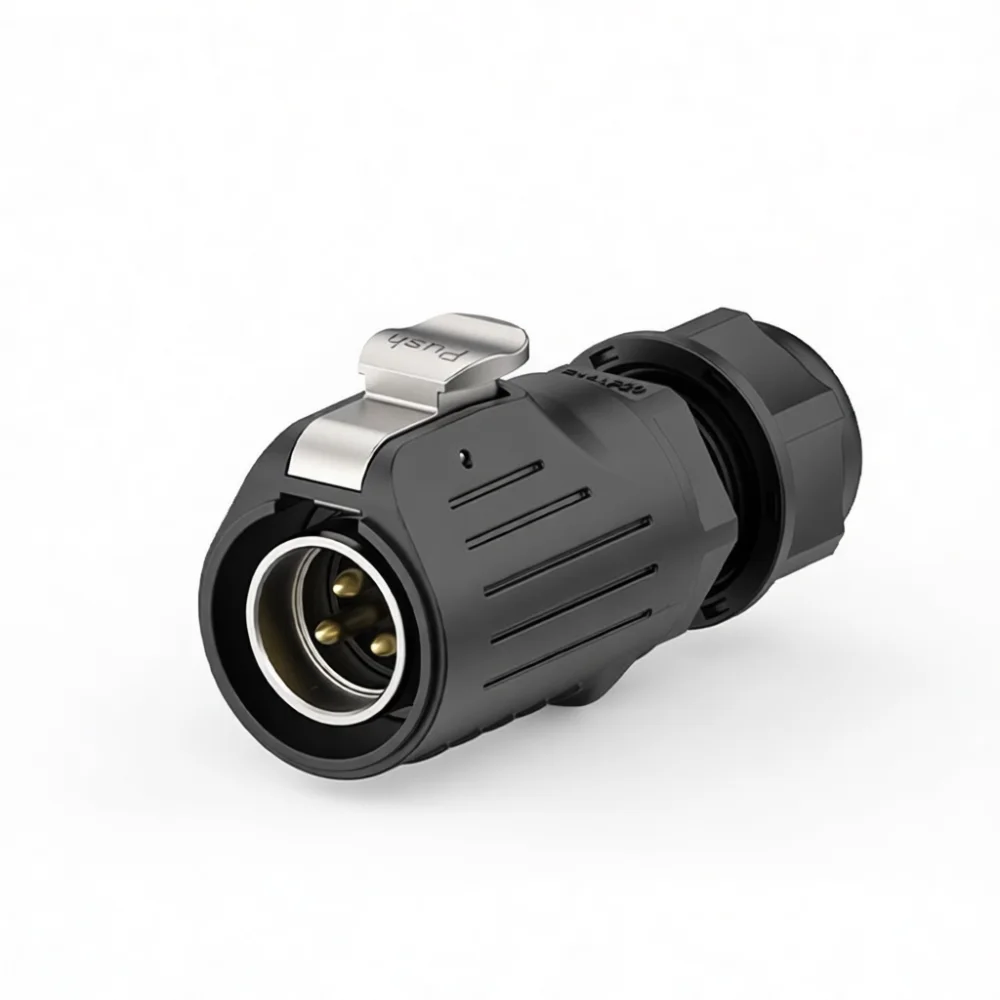 High Reliable LP20 Waterproof Aviation Connector 2 3 4 5 7 9 12 14 Pin Plug Socket For Stage Lighting Power Transmission