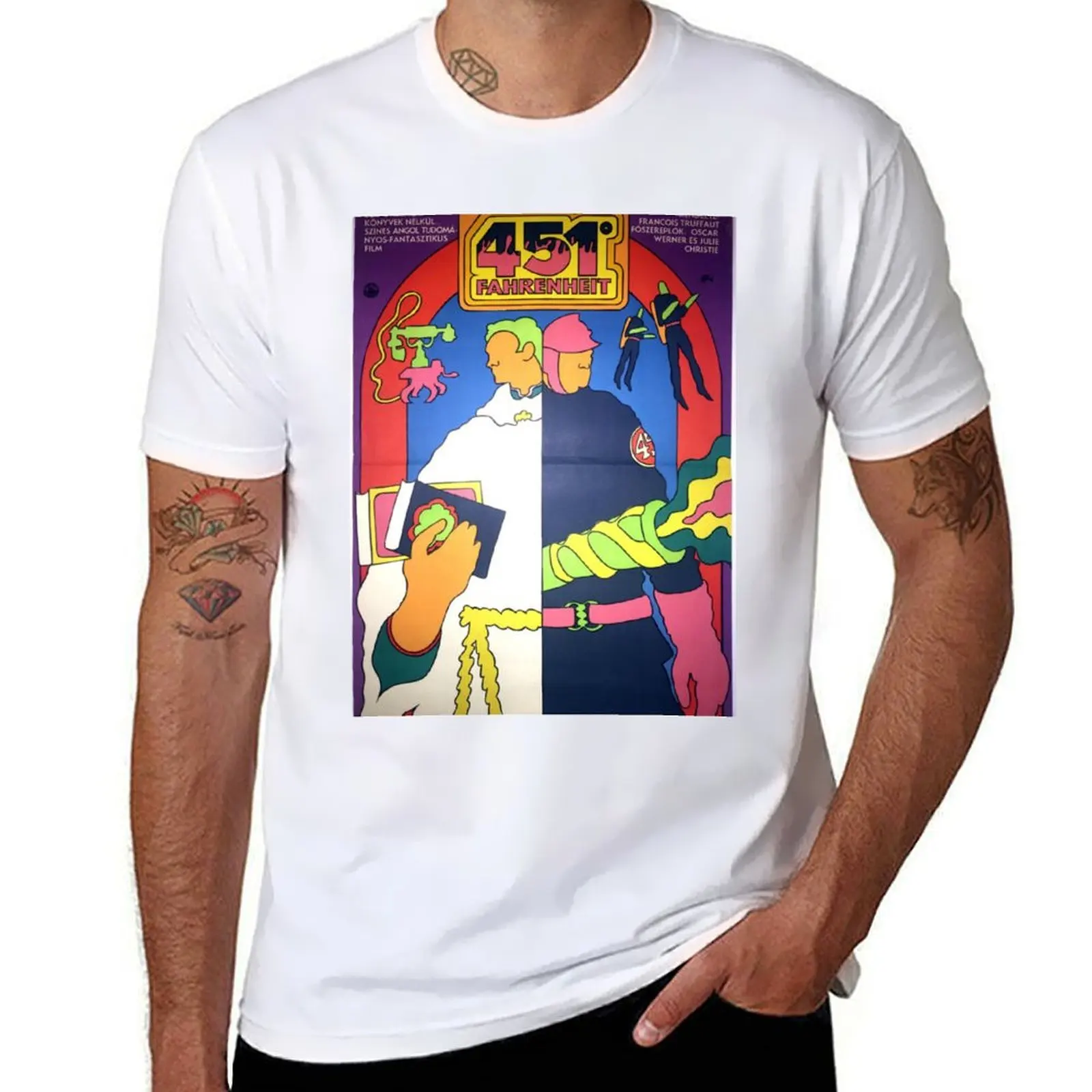 

Fahrenheit 451 Franois Truffaut vintage T-Shirt essential t shirt man t shirt cotton high quality T-Shirt