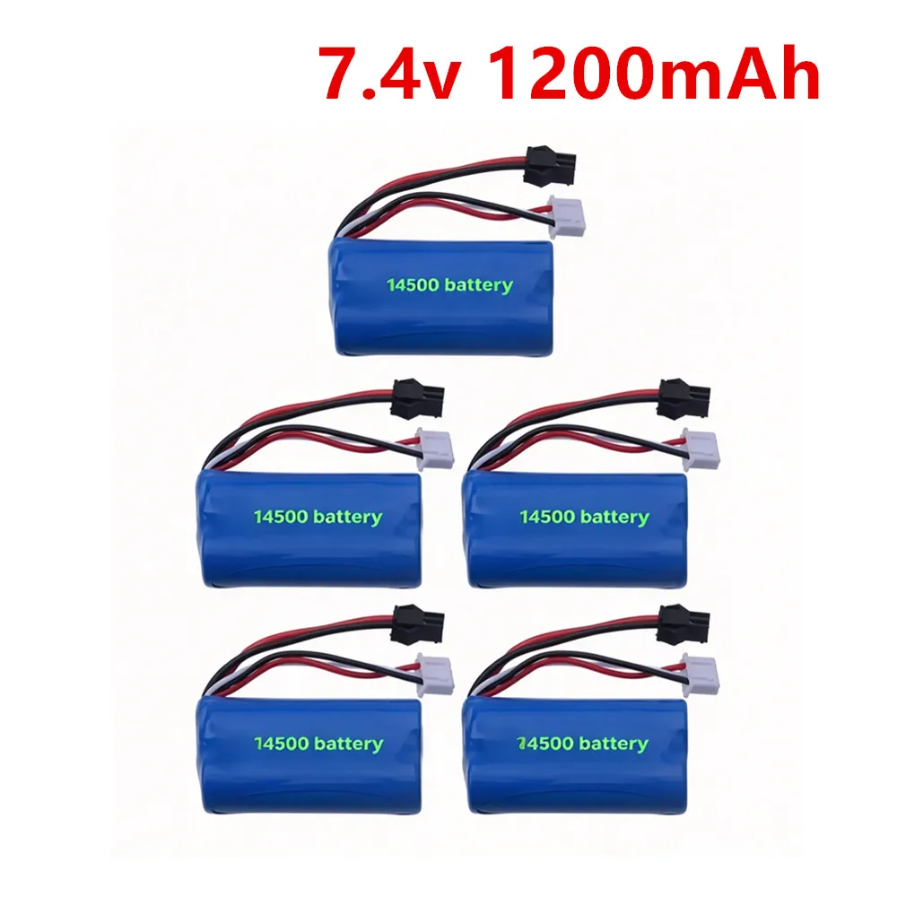14500 Drone Battery for Wltoys A949 A959 A969 A979 K929 RC Helicopter Airplane Car 7.4V 1200mah Battery