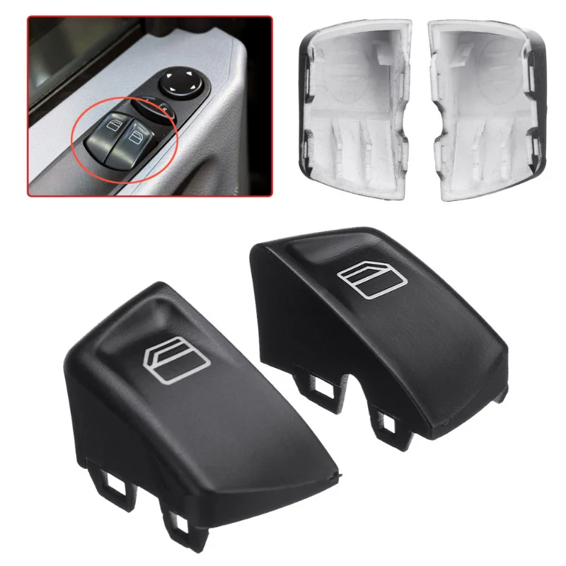 2pcs Car Window Lifter Switch Button Cover for Sprinter 906 MK2 2005-2015 -Benz Vito Viano W639 2003-2015