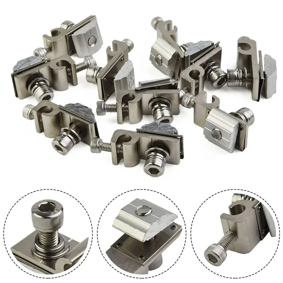 Lot de 6 clips de mise à la terre pour panneau solaire, support de montage standard, œillets de mise à la terre, support photovoltaïque Lot de 6 clips de mise à la terre pour panneau solaire, support de montage standard, œillets de mise à la terre, support photovoltaïque
