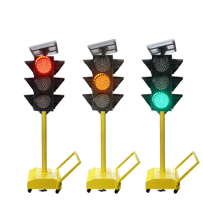 The road waterproof IP65 solar traffic light warning light