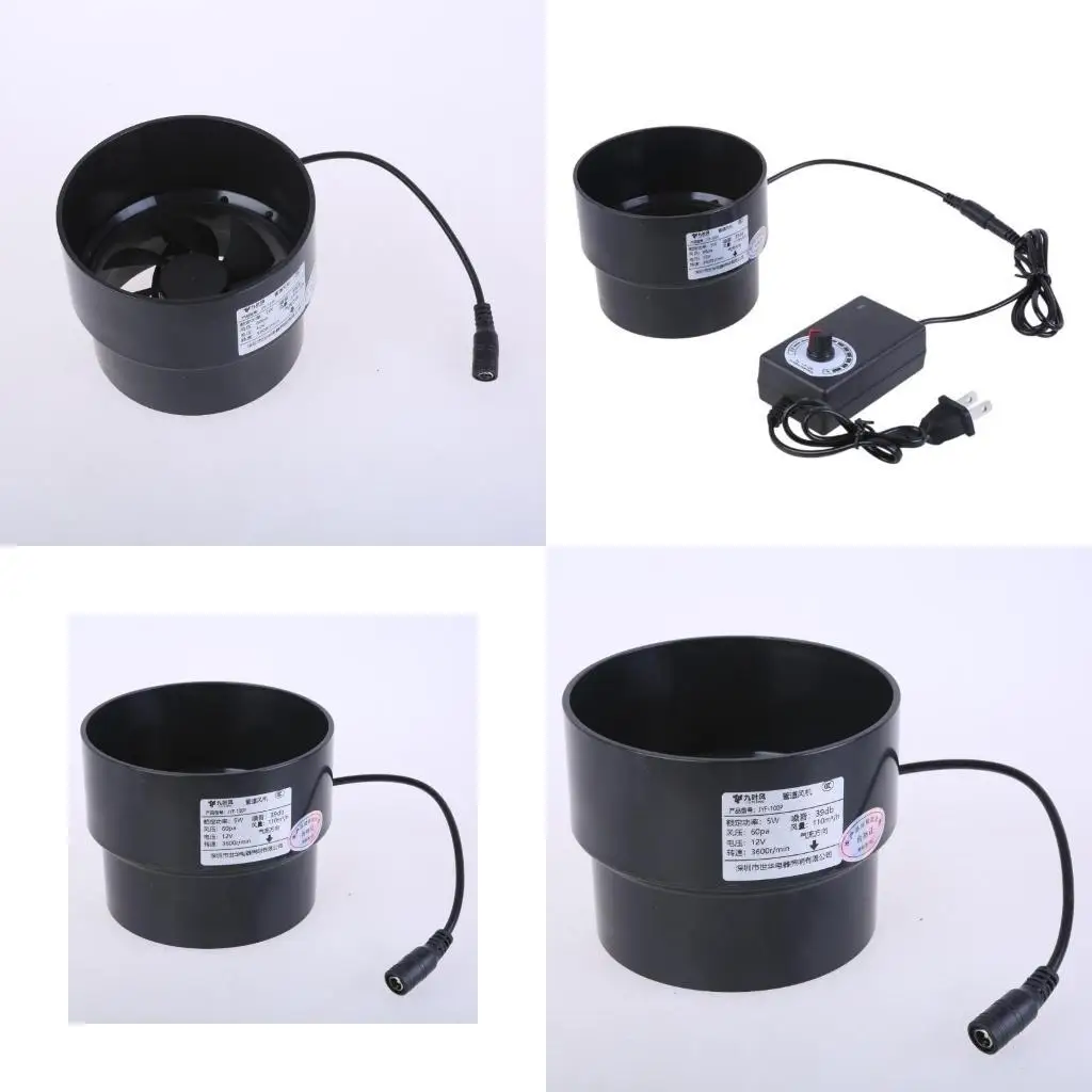 

R9UF Канальный вытяжной вентилятор 110-100 мм Регулируемый размер Ванная комната Кухня Труба Вентилятор Вентилятор