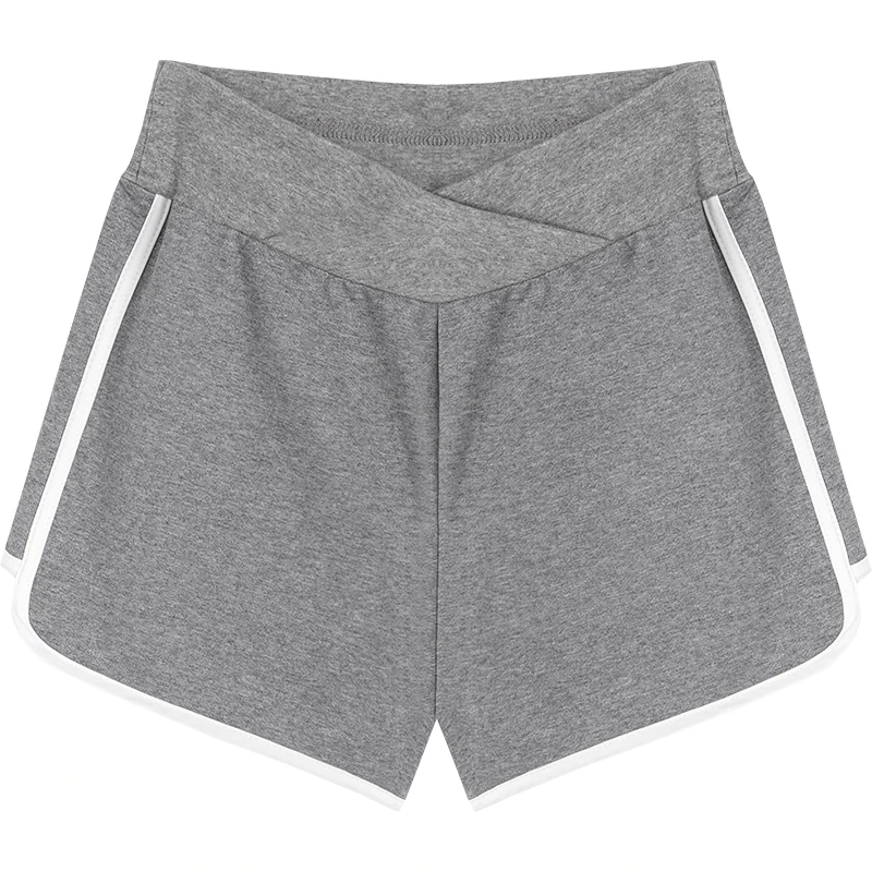 Mulheres grávidas verão novo de cintura baixa calções de perna larga moda all-match shorts casuais calças de segurança leggings calças de pijama