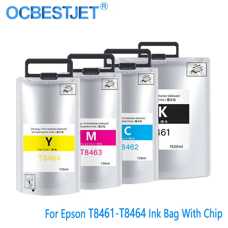 T8641XXL T8642 T8463 T8644  Compatible Pigment Ink Cartridge For Epson WorkForce Pro Epson WF-R8593 Printer Only For Asia Area