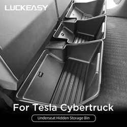 for Tesla Cybertruck 2024-2025 Under Seat Storage Box Car Interior Accessories Rear Seat Lower Box Case Organizer 3Pcs