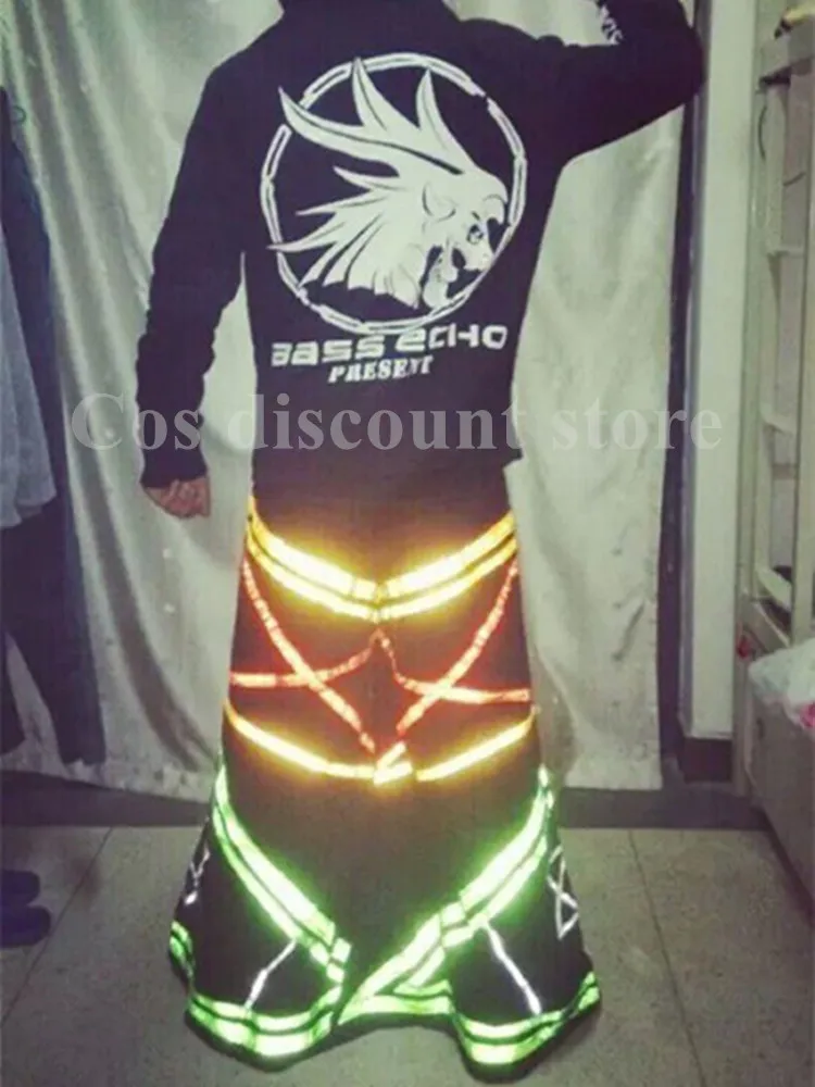 Fashion Cool Pattern Hot Casual Pants Ghost Walk Costume Reflective Pants Shuffle Luminous Pants Hip-hot Dance Trousers Hot