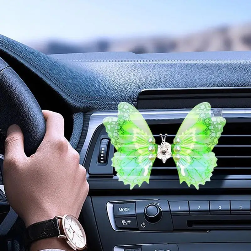 Car Vent Clip Diffuser Car Aromatherapy Diffuser & Fragrance Stylish Butterfly-Shaped Decoration Long-Lasting Scent For Auto