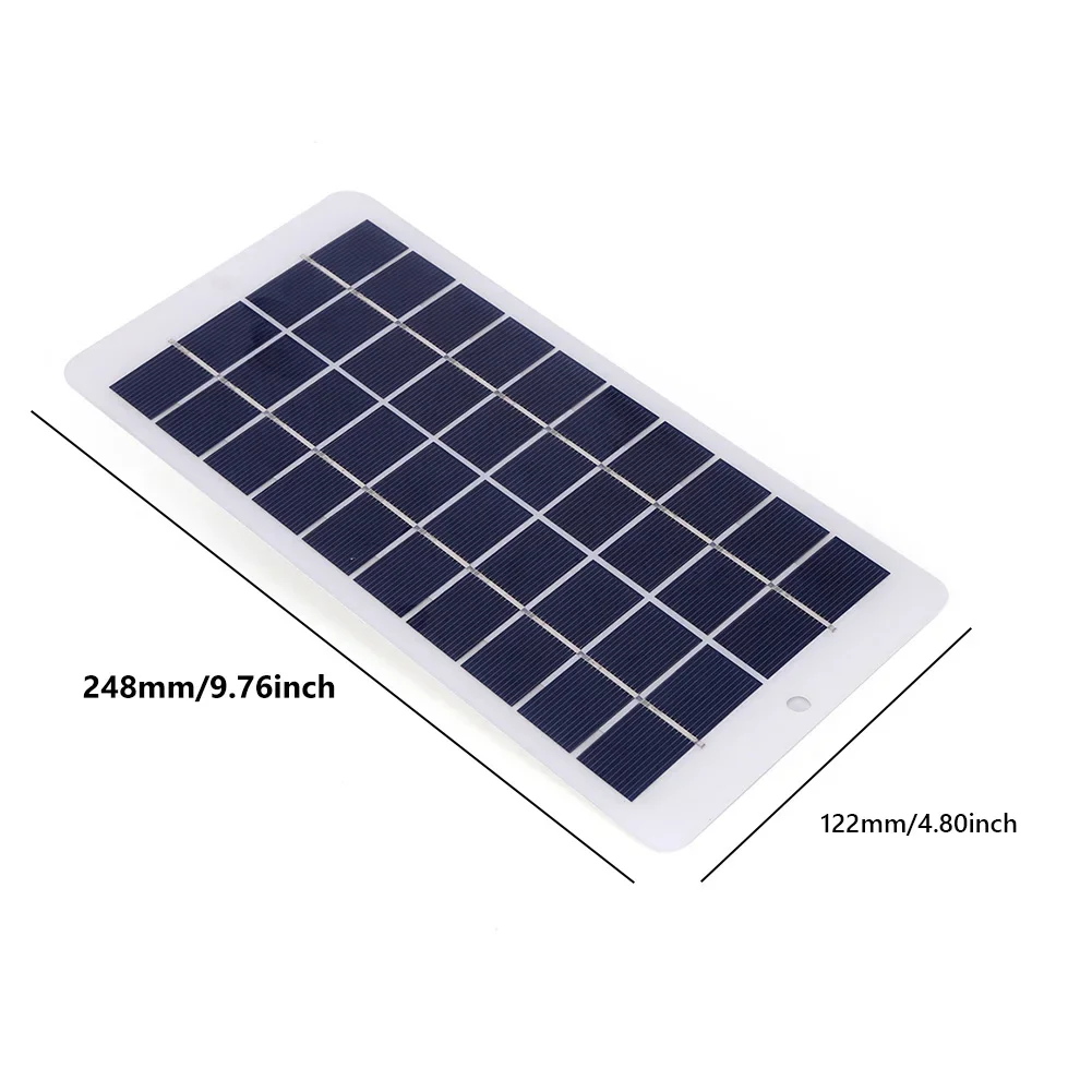 USB Portable Solar Battery Charger 10W 5V Output 900MA Solar Panel Charger Lightweight Scratchproof for Tourism Camping Hiking