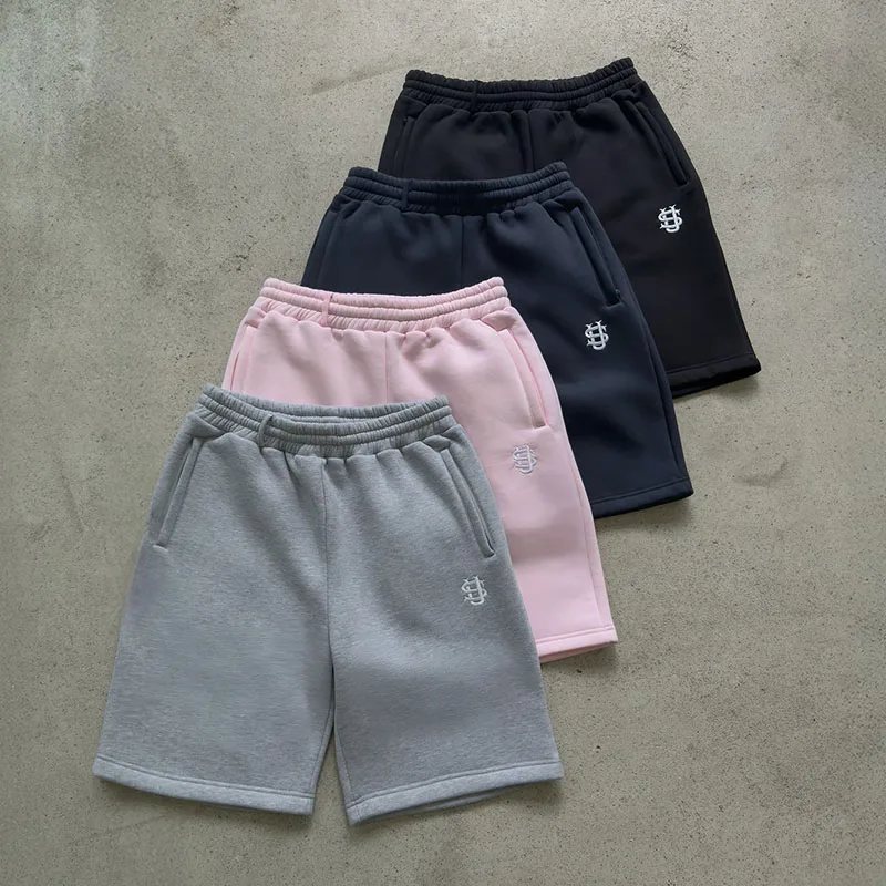 2000s Fashion Holiday Casual Creative Pattern Embroidery Sport Pants Summer Hip Hop Harajuku Straight Shorts American Streetwear