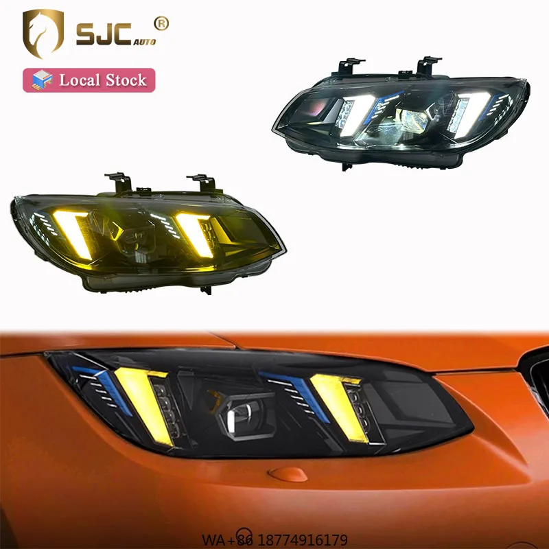 

Auto Car Headlight for M3 E92 E93 2010-2013 Yellow and White Dual Color Snake Eyes Style LED Headlight