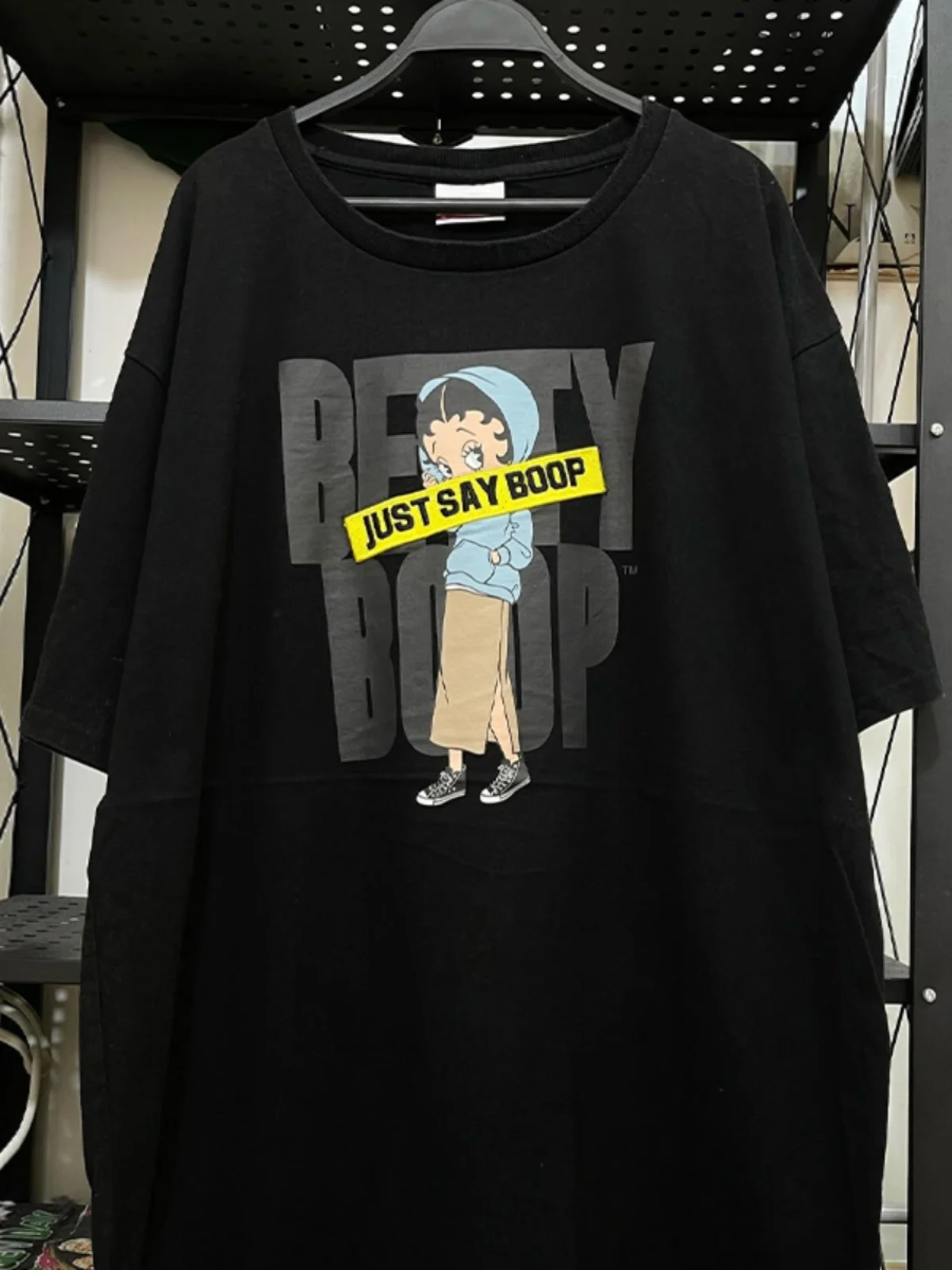 Betty Doll Cartoon Vintage American Loose Fit Short Sleeve Unisex Quality Versatile T-Shirt Youthful Trendy Cotton Summer Top