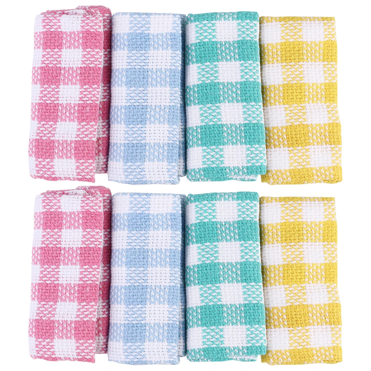 

8PCS Absorbent Dish Towel Kitchen Cleaning Cloth Cotton Washable Rag Quick Dry High Performance Premium Material