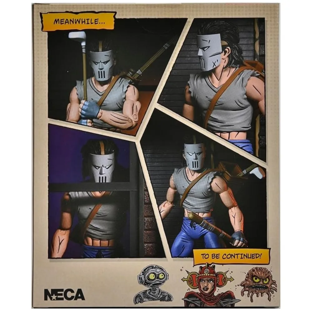 NECA Comic-versie Casey Jones Action Figure, 7-inch Gloednieuwe originele verpakking