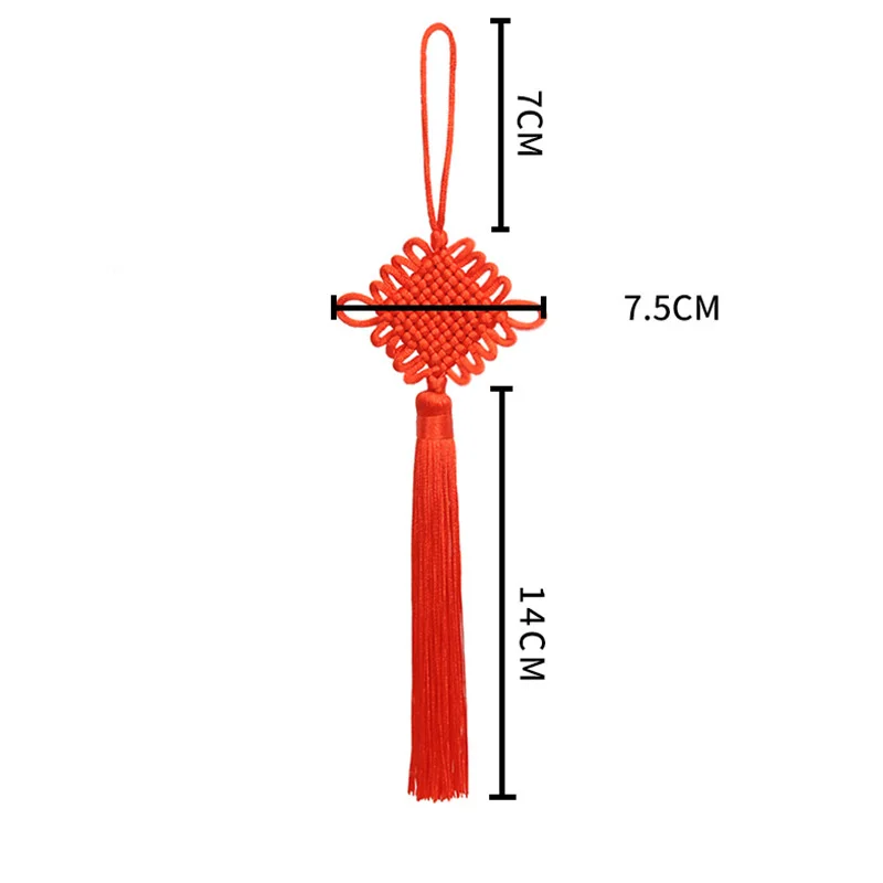 Decorazione cinese del Festival di primavera del nodo per il pendente domestico ornamento cinese della nappa rossa della decorazione tradizionale