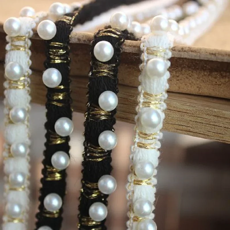 

Кружевная лента из бисера, аксессуары для шитья одежды, отделки для одежды, манжеты с воротником для платья, поделки своими руками, ткань с аппликацией для рукоделия