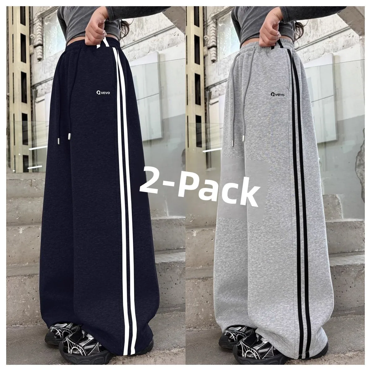 Girls Sport Pants Casual Loose Sweatpants Spring Autumn Middle Large Children Fashionable All-Match Long Trousers for Kids
