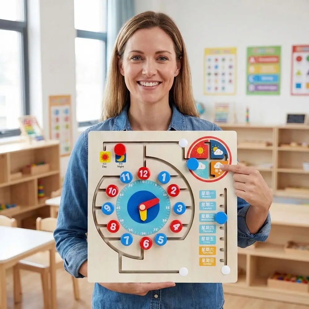 

Обучающая доска для детского сада по методике Монтессори: часы, календарь, обучение определению времени для детей