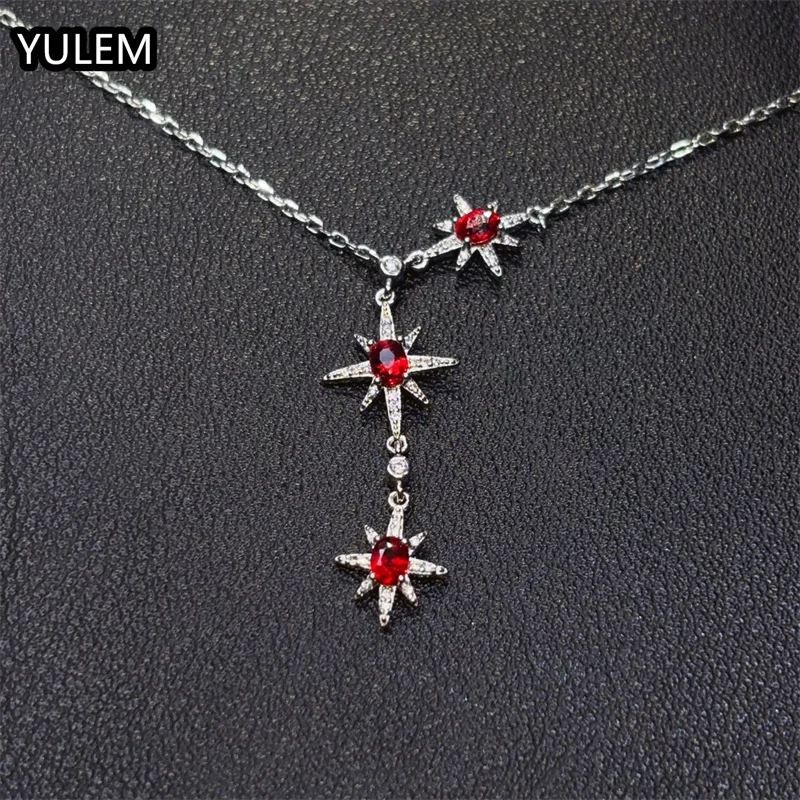 

Красивое женское кольцо с натуральным красным сапфиром, твердое серебро 925 пробы, 3x4 мм для повседневного ношения