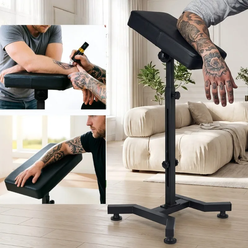 Tattoo Arm Rest Stand Adjustable Leather Forearm Bracket Thickened Metal Tattoo Arm Holder Portable Tattoo Studio Accesories