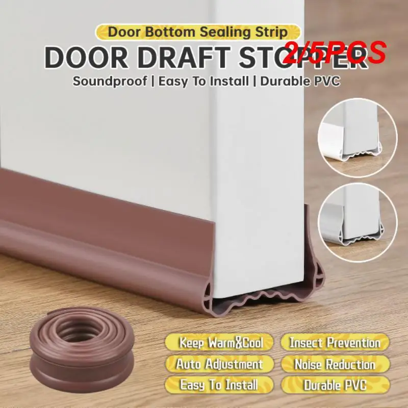 

2/5PCS Door Stopper No Need Punch Self Adhesive Anti-Collision Door Holder Catch Door Stop for Home Office Walls and