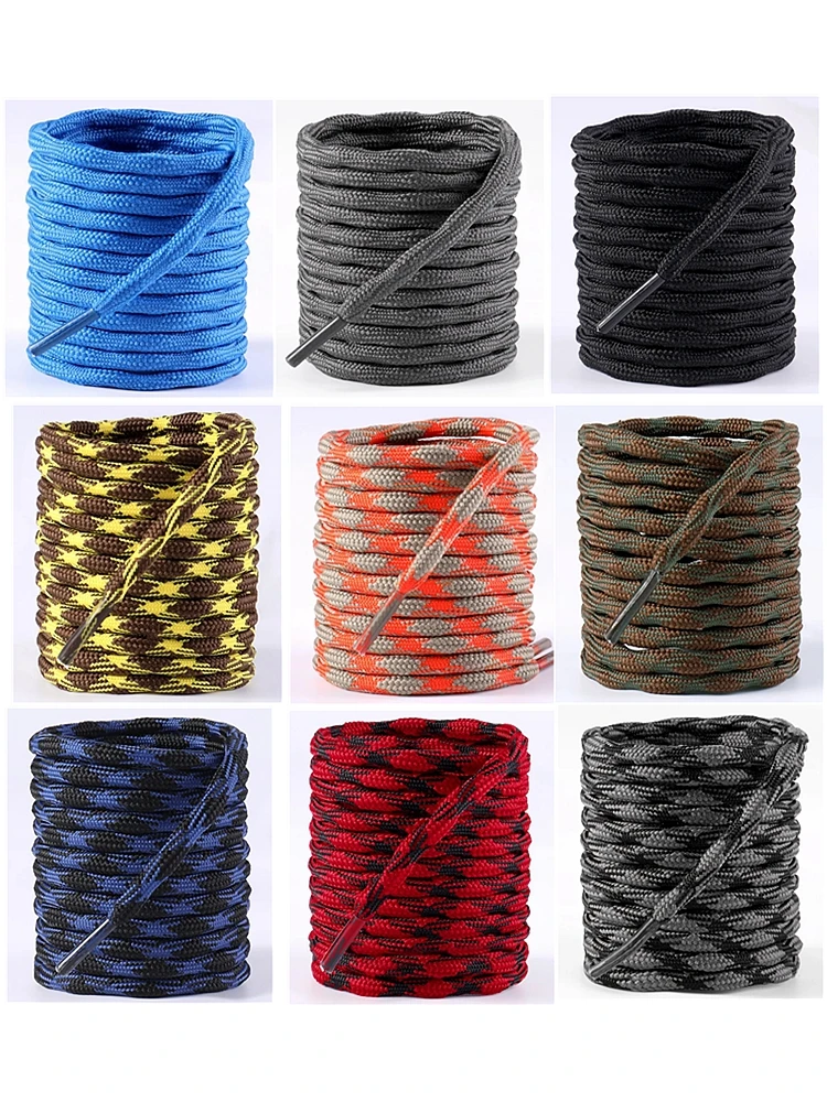 Lacets de chaussures ronds design sphérique antidérapant lacets d'extérieur paniers bottes lacets pour chaussures 100/120/140/160cm accessoires de chaussures