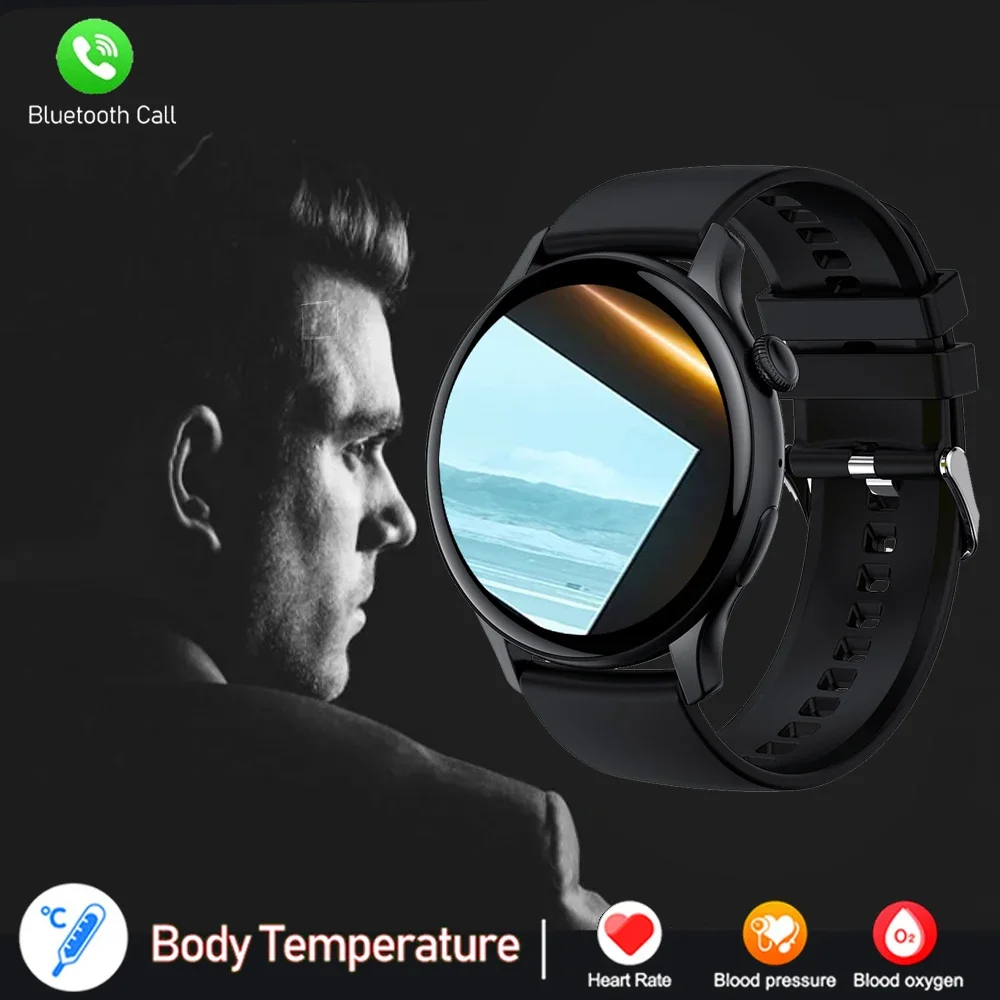 

2024 True AMOLED Smart Watch For Men Screen Always Show Time 466*466 HD Health Tracker Voice Calling Smartwatch Women For Xiaomi