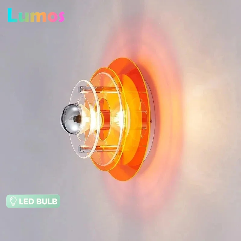 

Antique Bauhaus Wall Lighting Orange Green Red Colored Blue Brown Decorative Sconces Bedroom Living Room Atmosphere LED Lamps