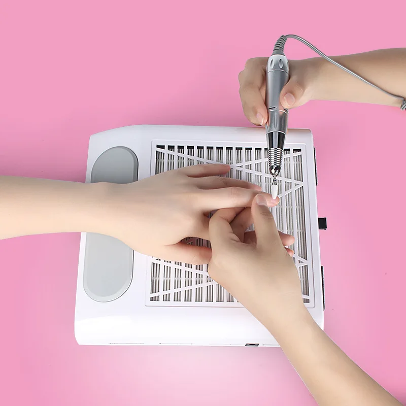 Collecteur de poussière d'ongles à vitesse réglable, ventilateur d'aspirateur pour manucure, 80W, N64.Collecteur