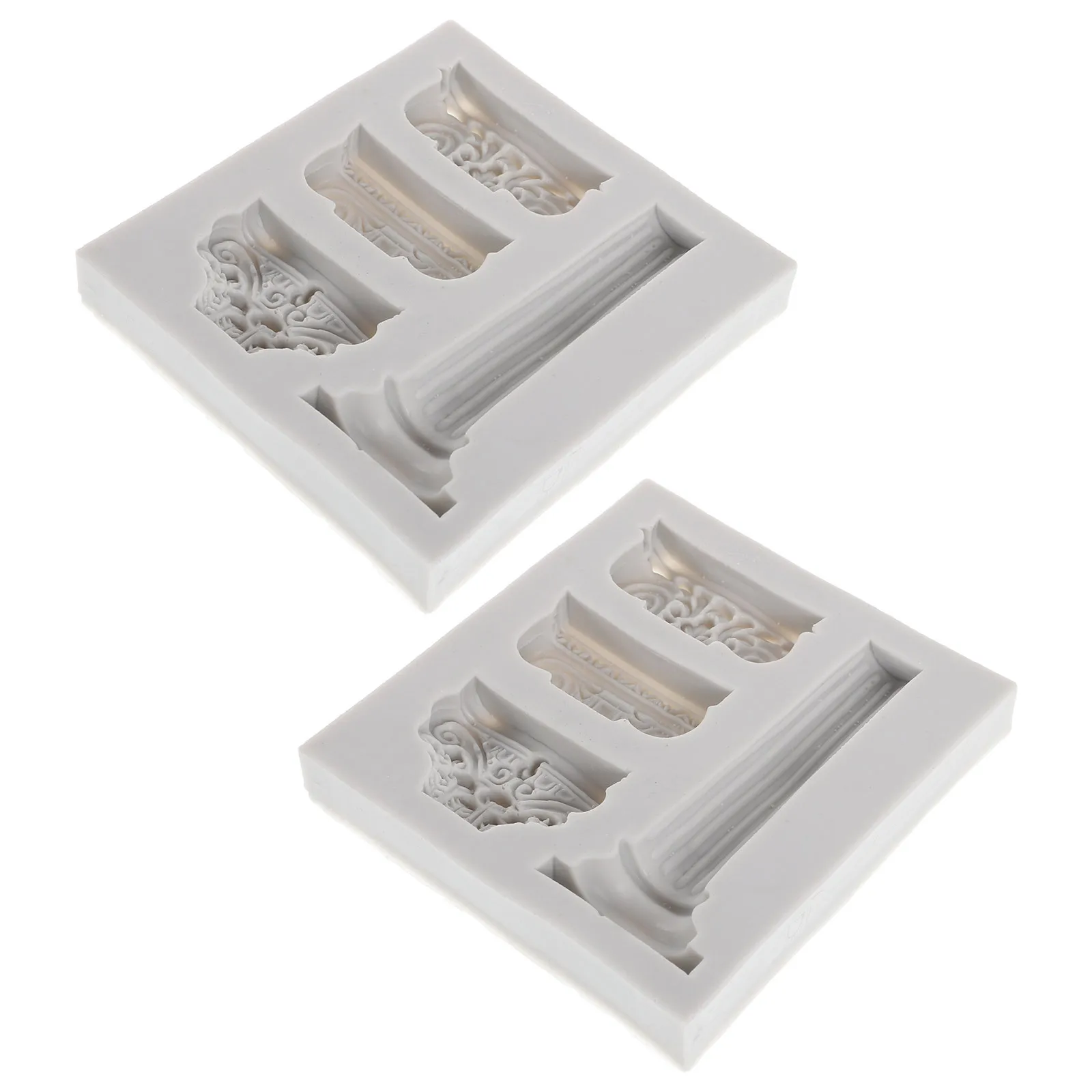 

2Pcs Durable Silicone Roman Column Mold for Fondant Gumpaste Chocolate Ideal for DIY Enthusiasts and Professional Projects