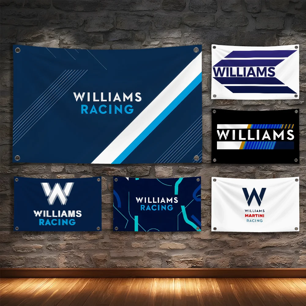 

Modification-w-Williams Racing Logo Flag Room Bedroom Home&Outdoor Wall Hanging Concert Printed Background Decoration Art Banner