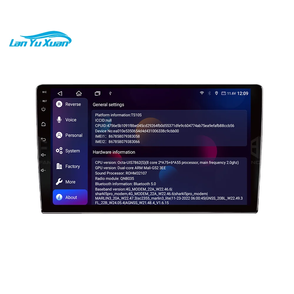 TS10S Android 2 Din 9/10 Inch Touch Screen Car DVD Player 4G LTE Android Radio DSP Wireless Carplay GPS Navigation 8 Core WIFI view 3
