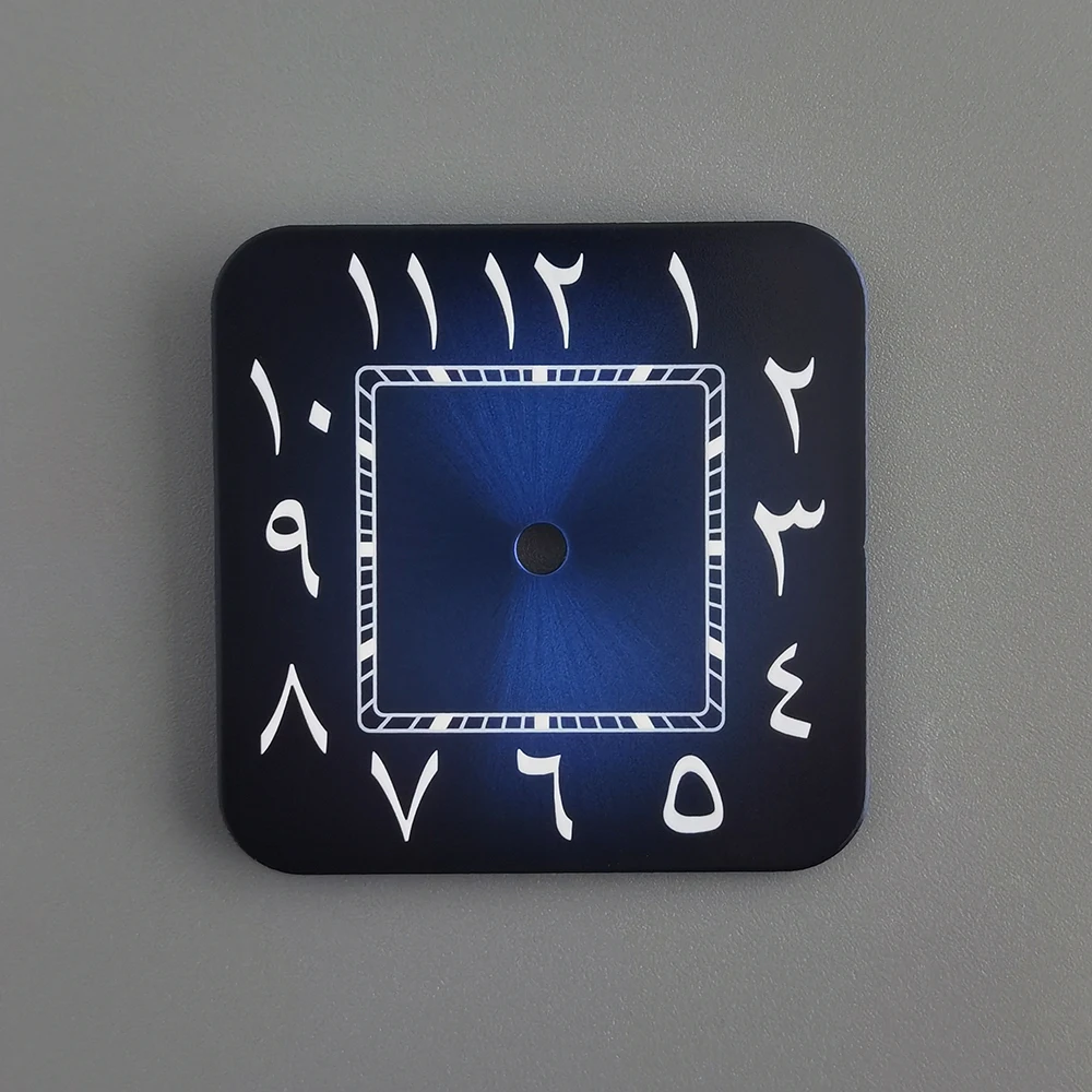 Tarcza Sandus NH35 tarcza cyfry arabskie tarcza kwadratowa tarcza kwadratowa obudowa odpowiednia do naprawy akcesoriów do zegarków z mechanizmem NH35/NH36