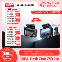 2025 New DDPAI Dash Cam Z50 Pro 4K Car DVR Night Vision 5GHz Wi-Fi GPS ADAS 24h Parking mode Support Front and Rear Camera