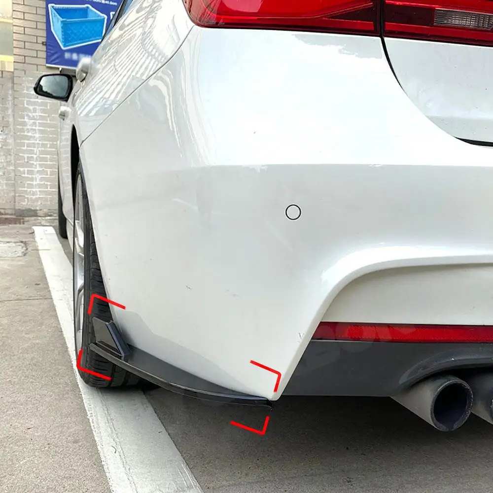 Car Styling Rear Bumper Lip Diffuser Splitter Flaps Spoiler Body Kits Accessories For BMW 3 Series F30 M Sport 2013-2019