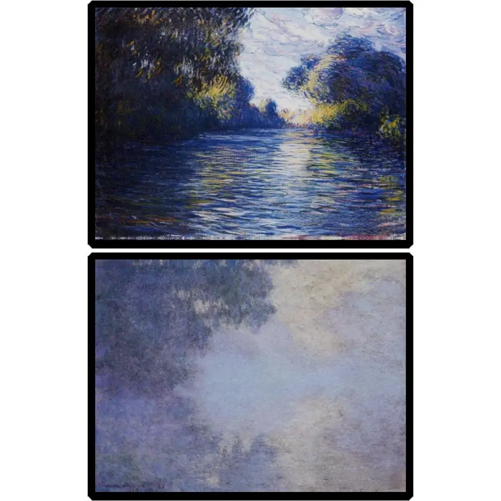 

Моне знаменитая туманная секва утро пейзаж картина маслом ручная роспись холст картина для спокойного декора стен спальни