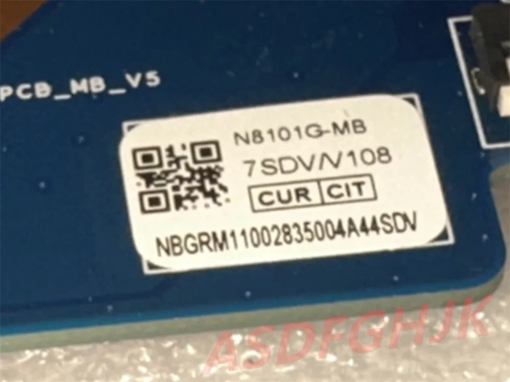 Imagem -02 - Placa-mãe do Portátil para Acer Spin Teste ok Sp11132n N8101 Pcb mb v5 Nbgrm11002 N18101-pcb-mb-v5