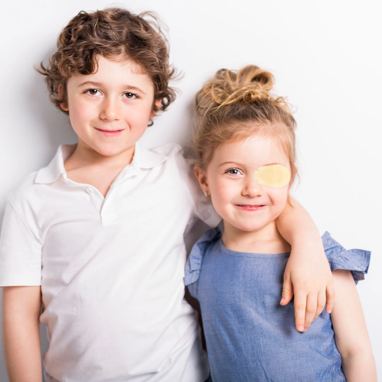 20pcs Amblyopia Patches Breathable Non-Woven Correcting Patches For Kids Vision Training Single Cover Lazy Eye Masks Protective