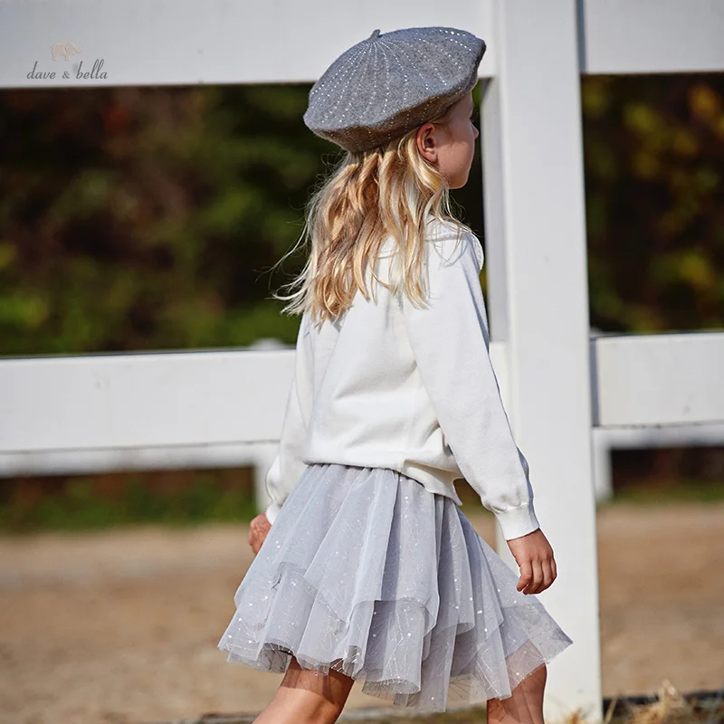 

Dave Bella 2024 New Spring Children's Girl's Skirt Mesh Cute Classy Noble Sweet Casual Fashion Outdoor Party DK1247765