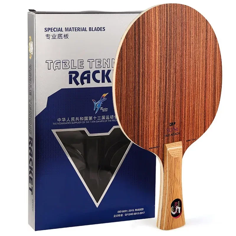 Table Tennis Ping Pong Blade, 729 Rose 5, 7, Pure Wood, Quick Attack, Good Support