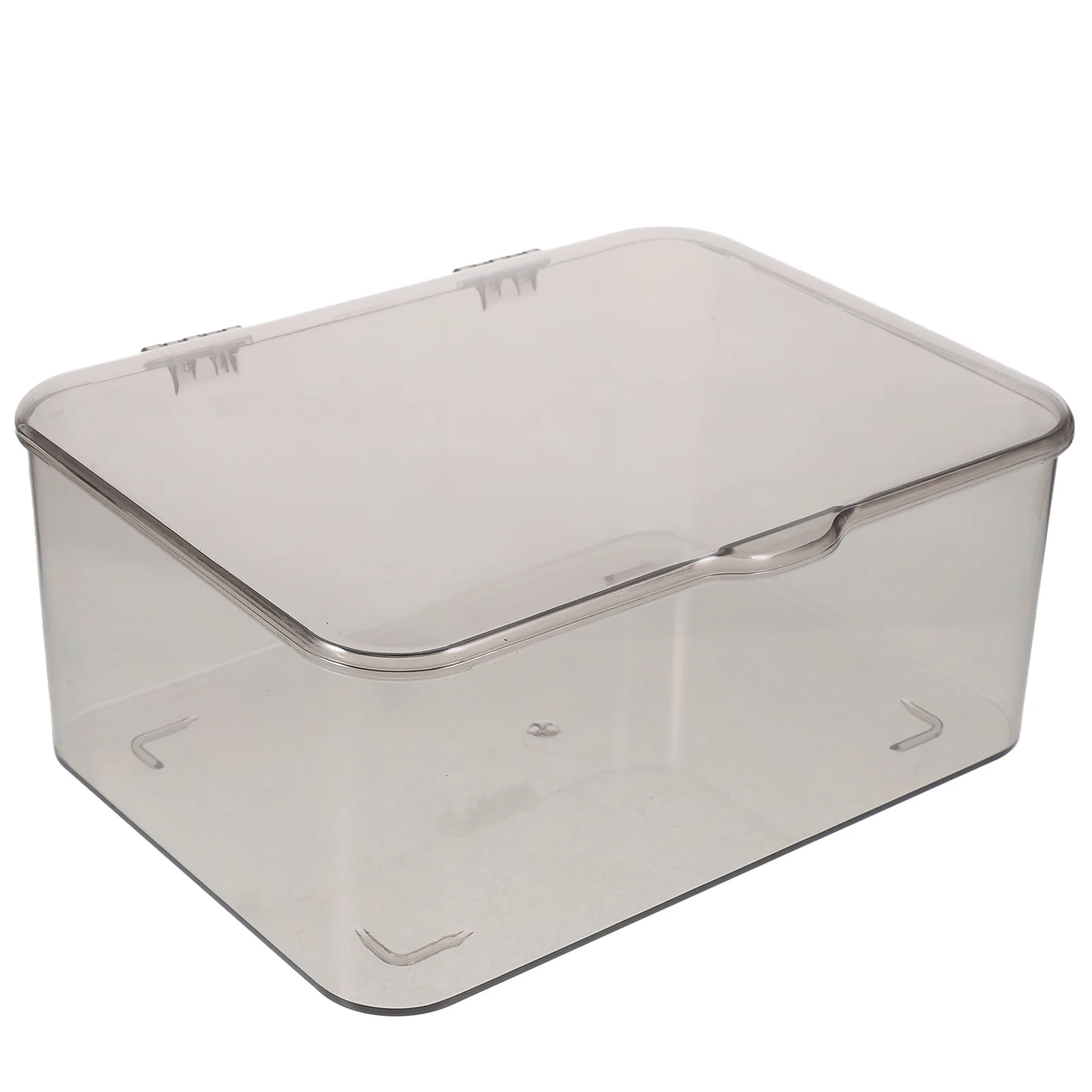 

Sturdy Clear Plastic Storage Box Lidded Container Desk Sundries Organizer Home Office Desktop Makeup Tea Set Box Bedroom Study