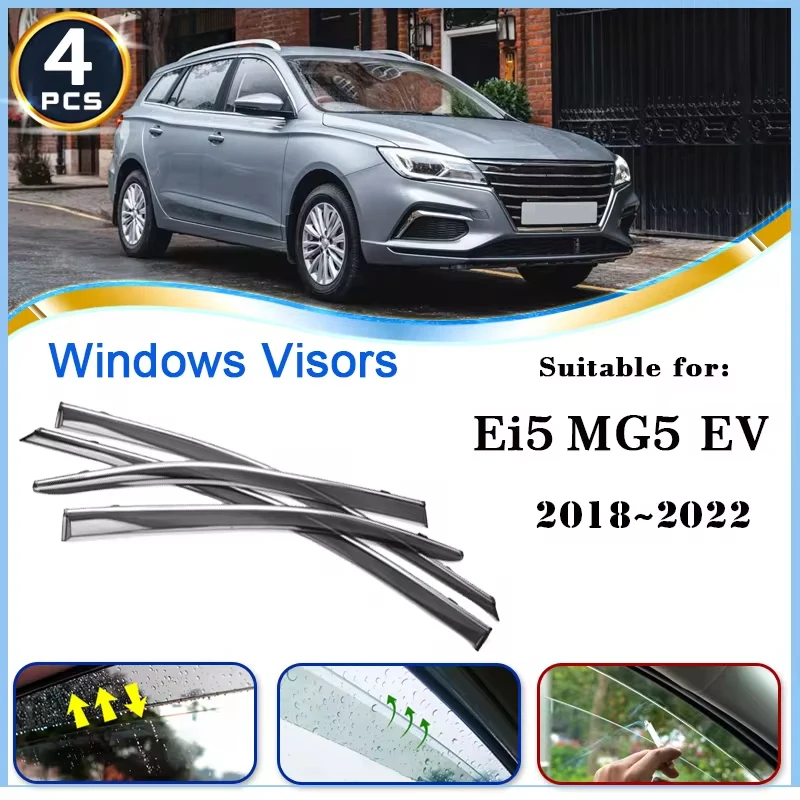 Window Visor for Roewe Ei5 MG5 EV MG EP Station Wagon 2018~2022 2020 Car Accessories Rain Guard Deflector Windshield Awning Trim