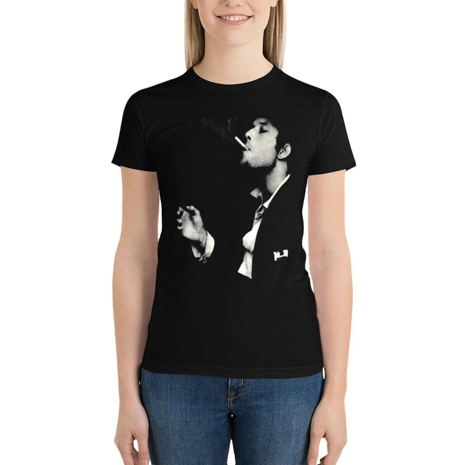 

Tom Waits icon T-Shirt graphics Female clothing shirts graphic tees tops cotton t shirts Women